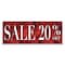 Signmission Sale 20% Off Banner Concession Stand Food Truck Single Sided B-120-30149 - alternate 1